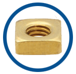 Brass Square Nuts Square head Bolts Threaded fasteners
